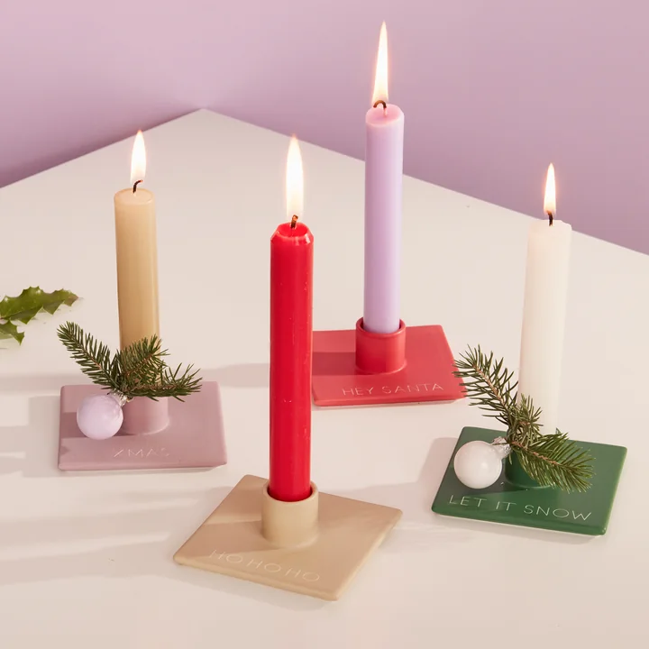 Tell your Christmas Story Candlestick from Design Letters