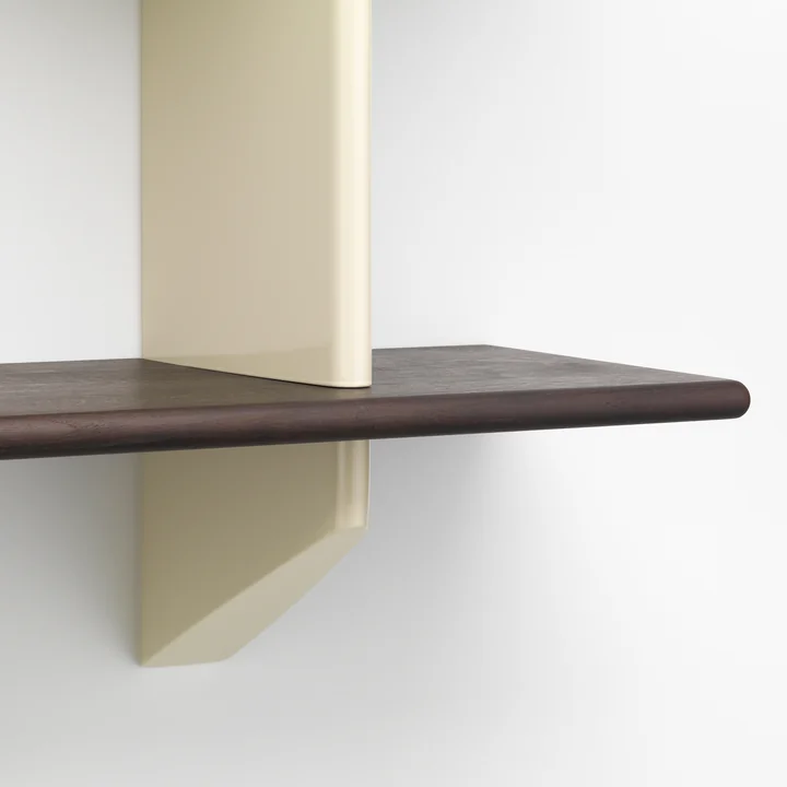 Rayonnage Mural from Vitra in the finish dark oak / ecru