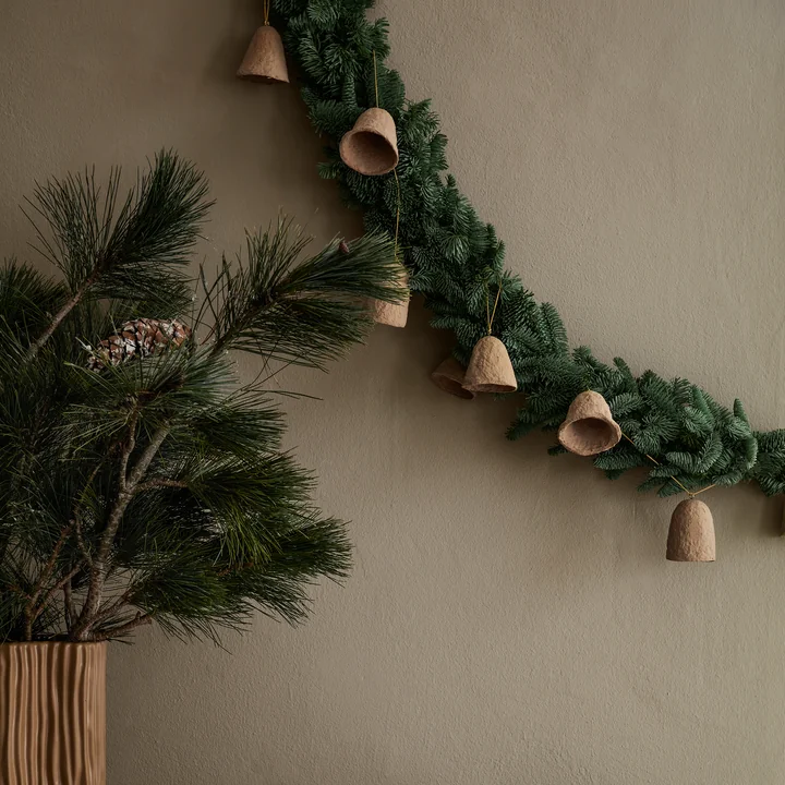 Christmas Pulp Bell garland from Broste Copenhagen