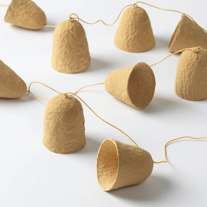 Christmas Pulp Bell garland from Broste Copenhagen