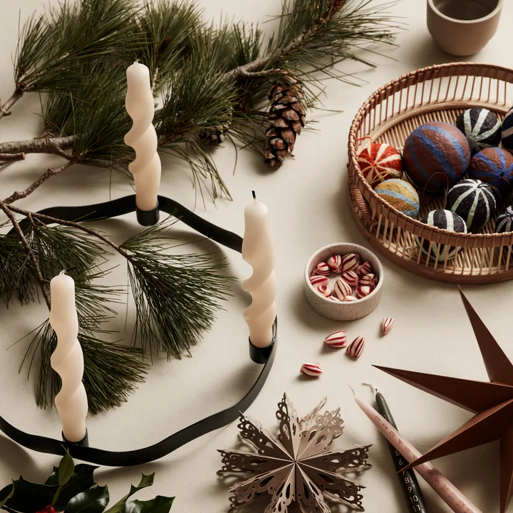 Taro rattan basket (set of 3) from Broste Copenhagen