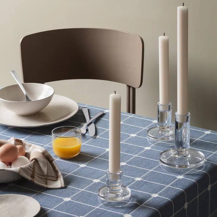 Tila Fabric napkin, maritime blue / off-white from Broste Copenhagen