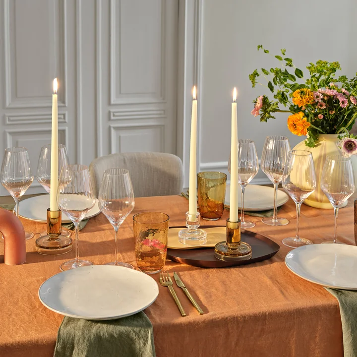 Tapers Dipped pointed candles from Broste Copenhagen