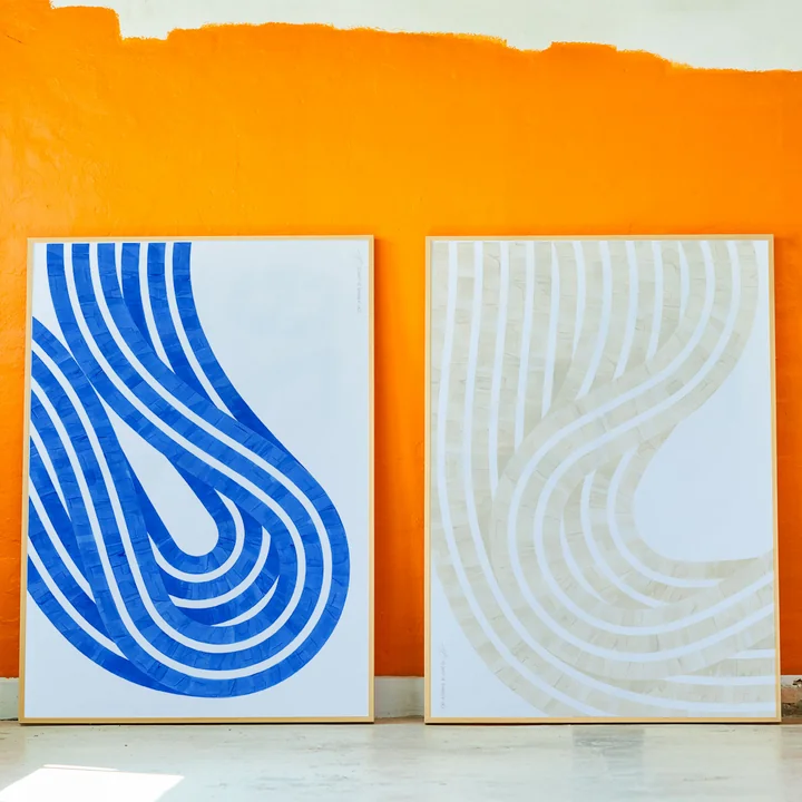 Entropy Blue Poster from Paper Collective