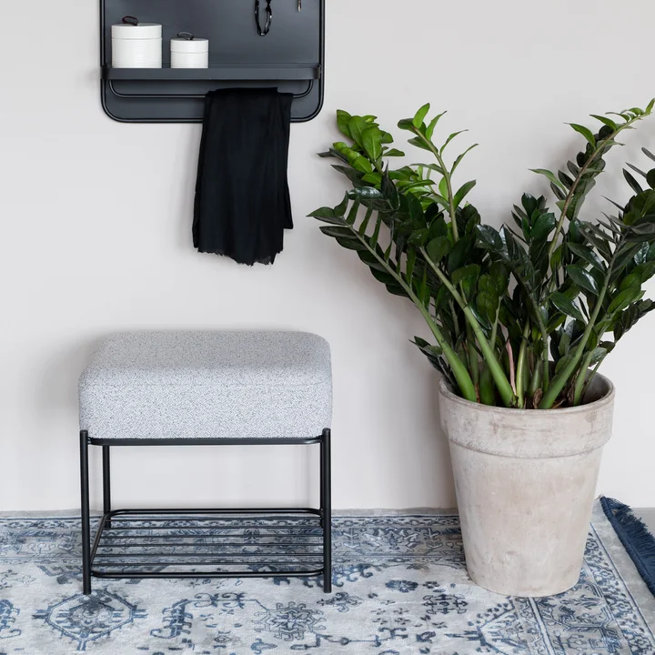 Comfy Stool from Livingstone in the version black / gray