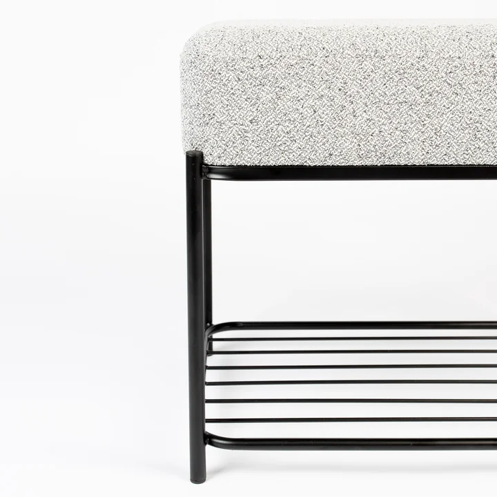 Comfy Stool from Livingstone in the version black / gray