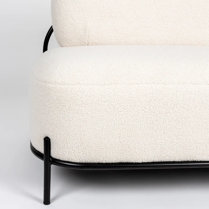 Hatuma Sofa from Livingstone in the version black / beige