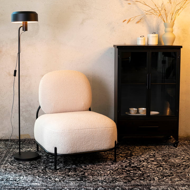 Hatuma Armchair from Livingstone in the version black / beige