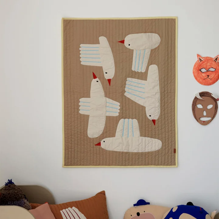 Bird Quilted Blanket from Ferm Living