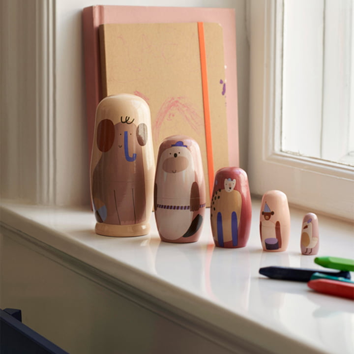 Critter Matryoshka dolls from ferm Living