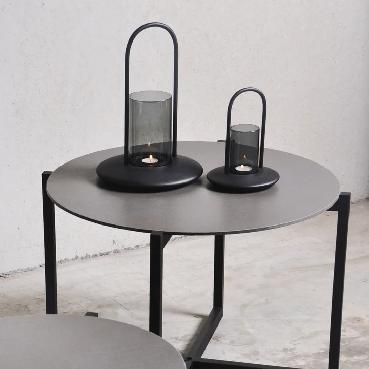Blaze Lantern small by Vitra in the version black / smoke gray