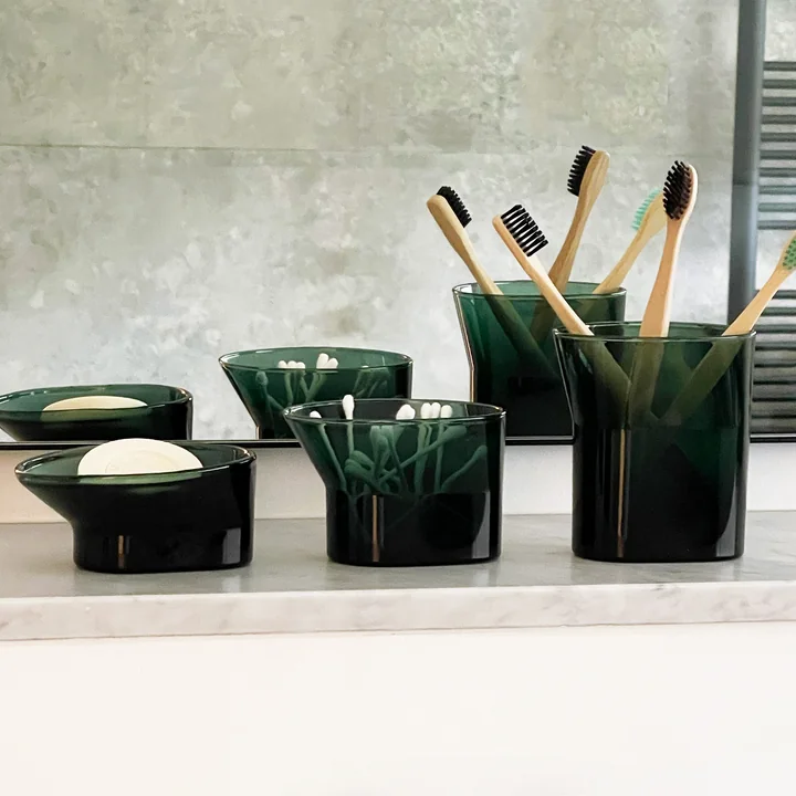 Cala Bath accessories from XLBoom in color green