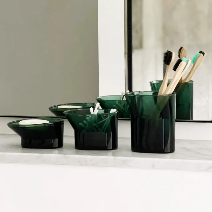 Cala Bath accessories from XLBoom in color green
