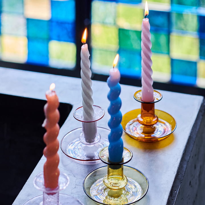 Spiral Hay stick candles