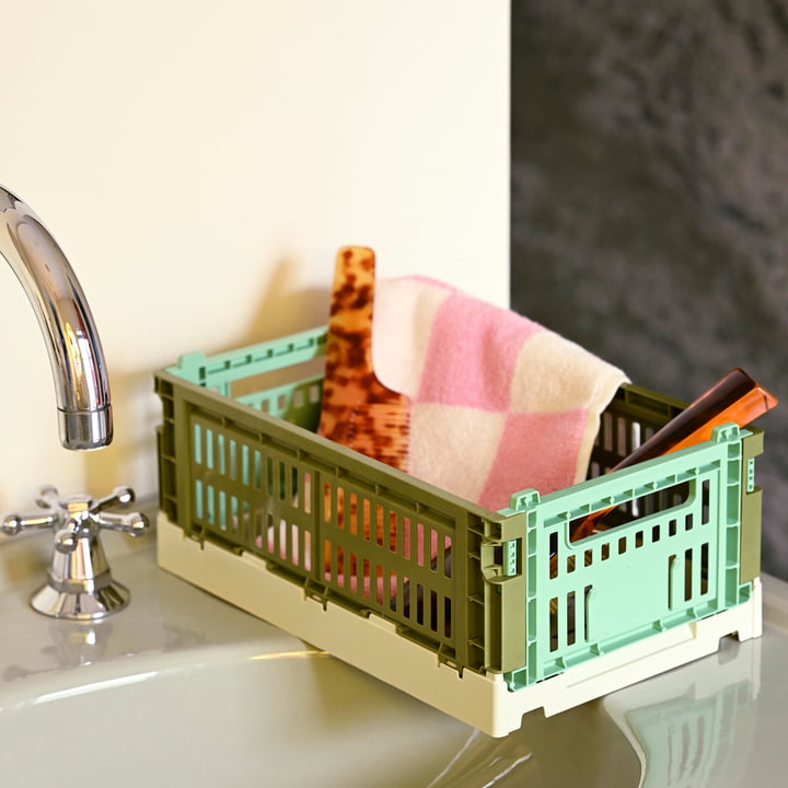 Colour Crate Basket recycled from Hay