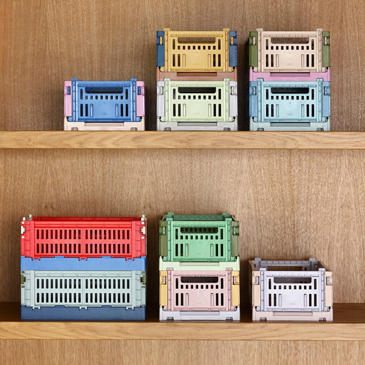 Colour Crate Basket recycled from Hay