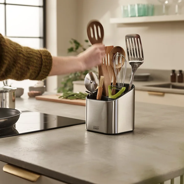 Surface Stainless steel utensil container from Joseph Joseph