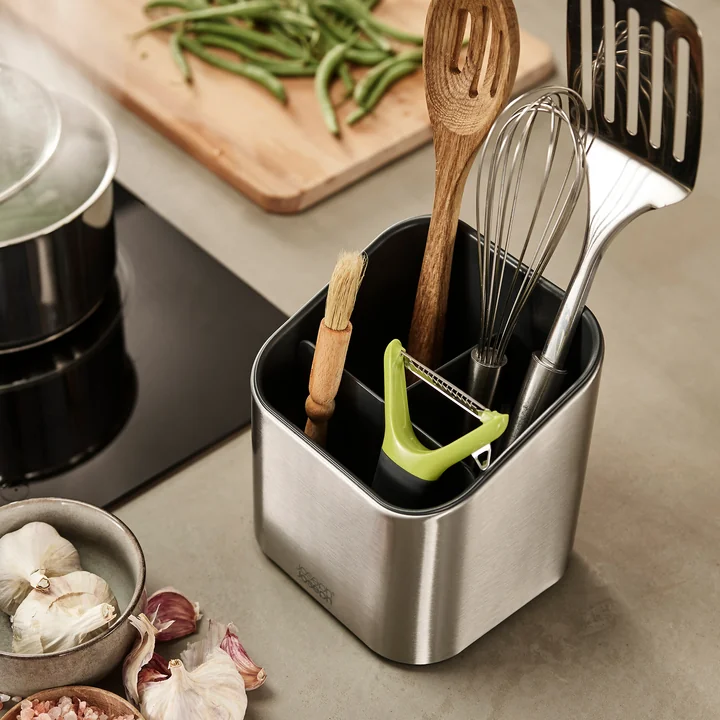 Surface Stainless steel utensil container from Joseph Joseph