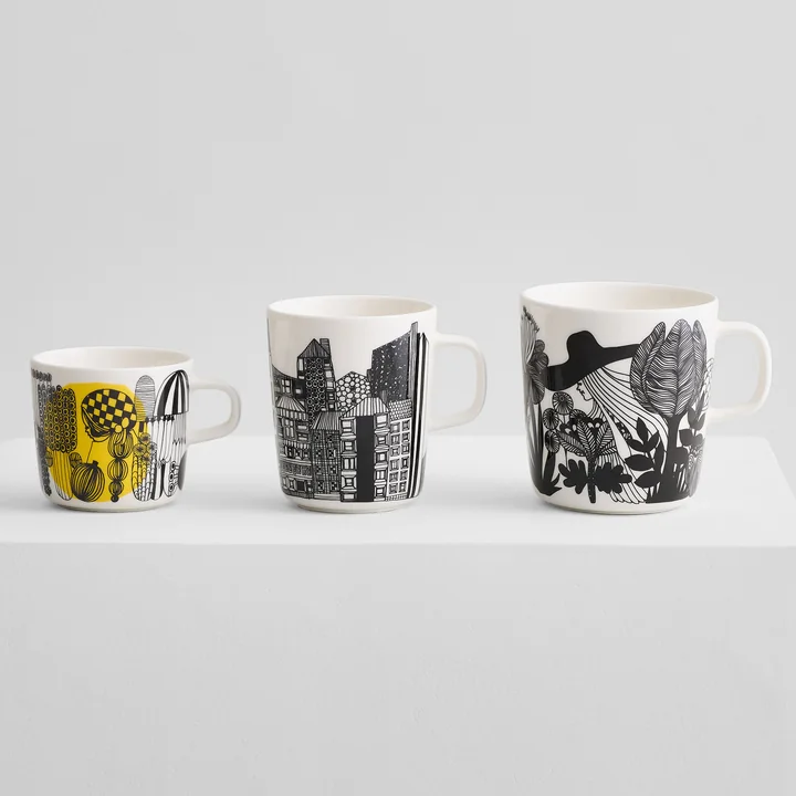 Oiva Siirtolapuutarha Mug with handle from Marimekko