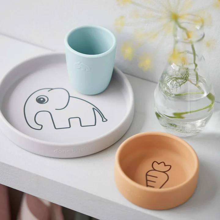 Silicone tableware set from Done by Deer