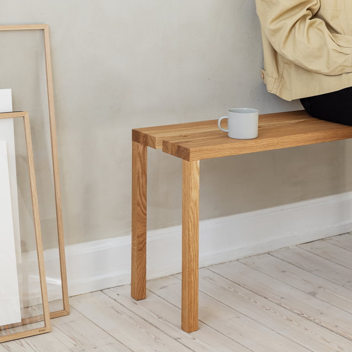 Peg Bench from Moebe in oiled oak finish