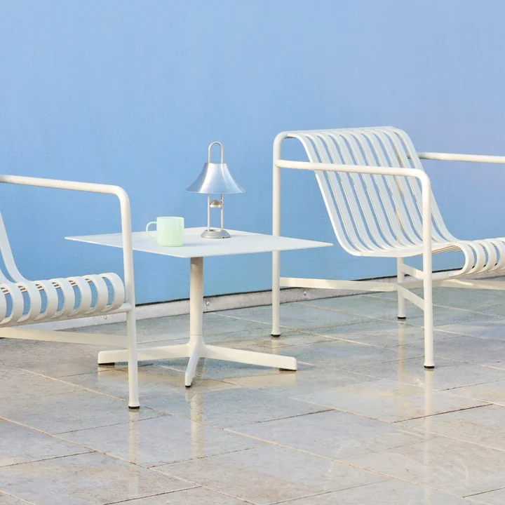 Neu Side table, 60x60cm, sky grey by HAY