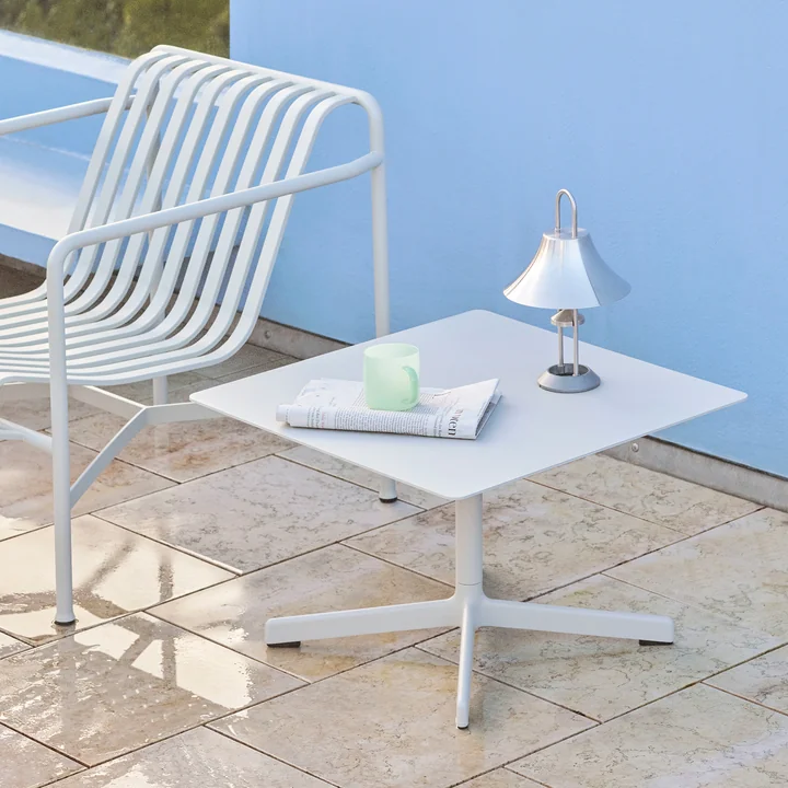 Neu Side table, 60x60cm, sky grey by HAY
