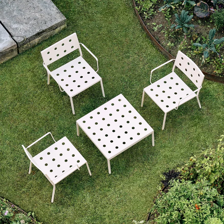 HAY - Balcony Side table, 75 x 76 cm, chalk beige