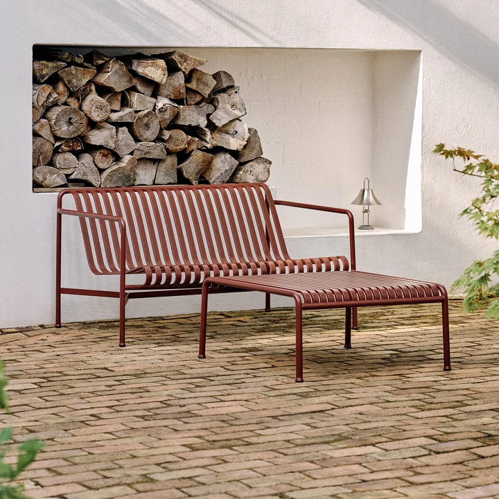 Palissade Side table, 81.5 x 86 cm, iron red from HAY