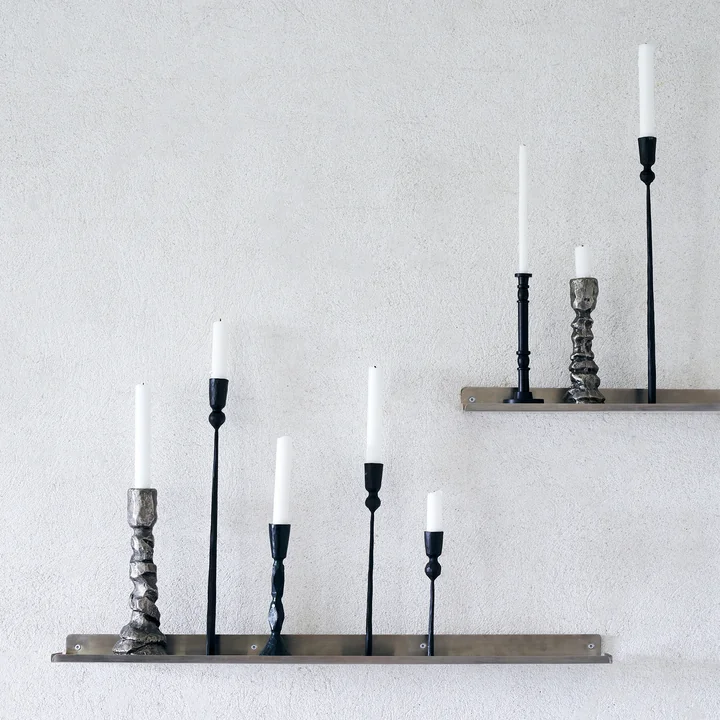 Ledge Wall shelf, L 80 cm, silver brushed from House Doctor