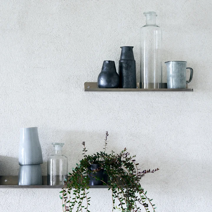 Ledge Wall shelf, L 43 cm, silver brushed from House Doctor