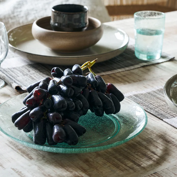 Rain Plate, Ø 27 cm, blue (set of 2) from House Doctor