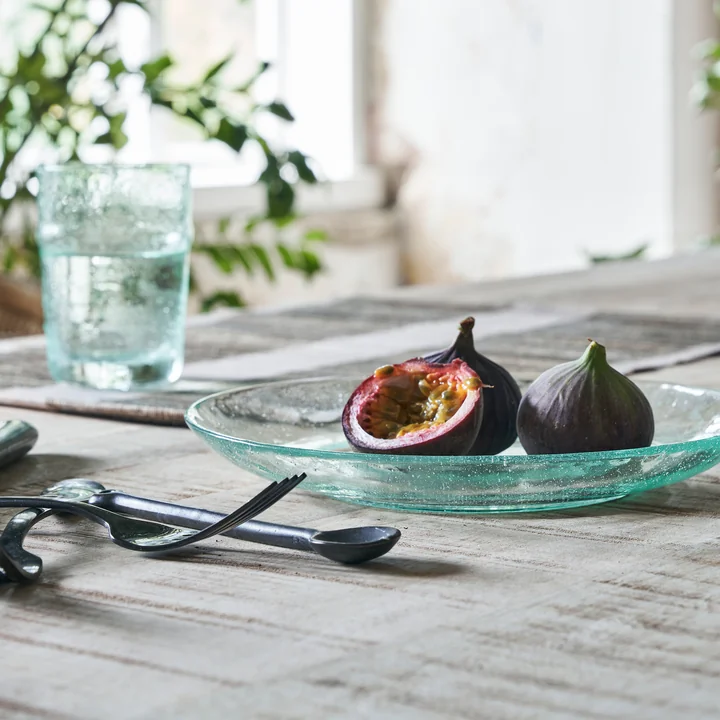 Rain Plate, Ø 21 cm, blue (set of 2) from House Doctor