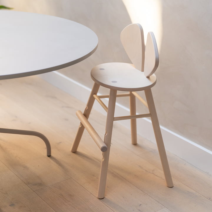 Mouse Junior chair from Nofred in matt lacquered birch finish