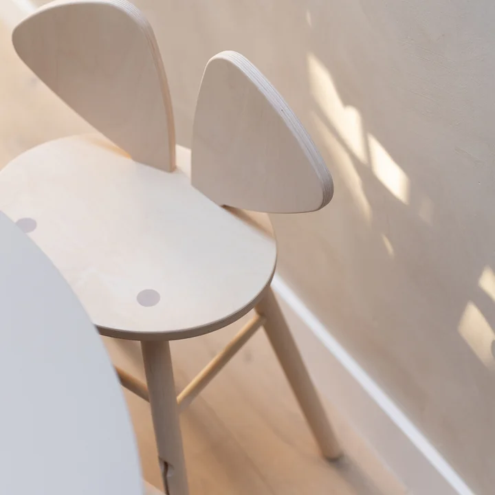 Mouse Junior chair from Nofred in matt lacquered birch finish
