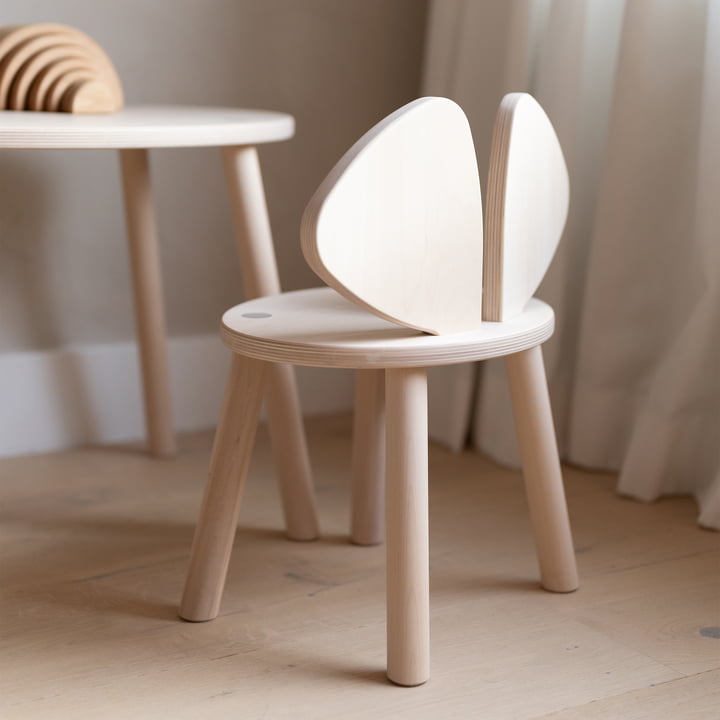 Mouse Children's chair from Nofred in matt lacquered birch finish