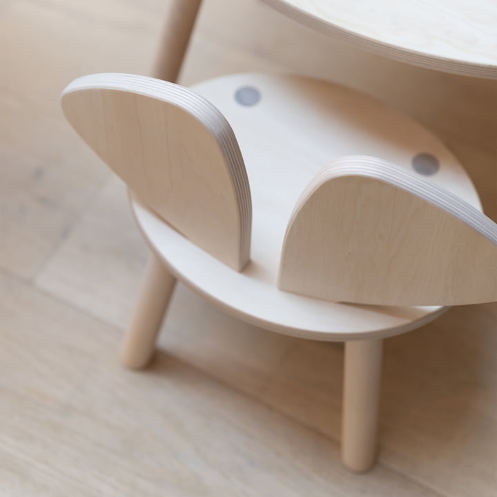 Mouse Children's chair from Nofred in matt lacquered birch finish