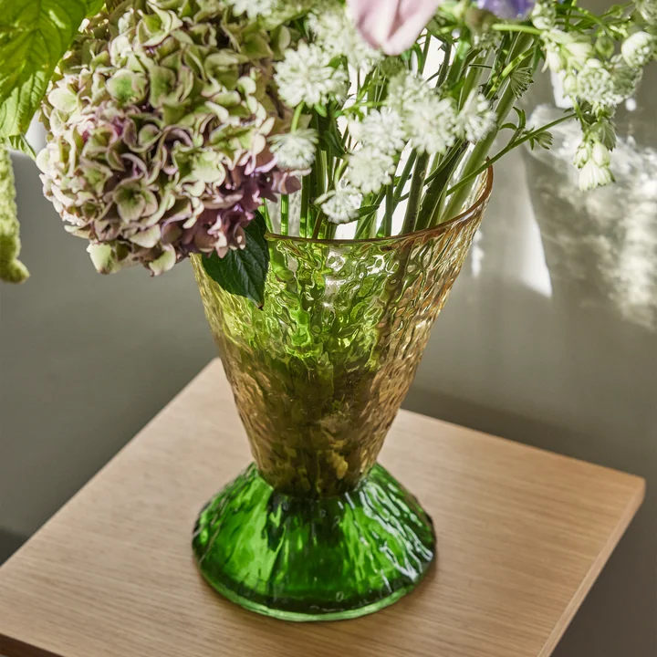 Abyss vase, green / brown from Hübsch Interior