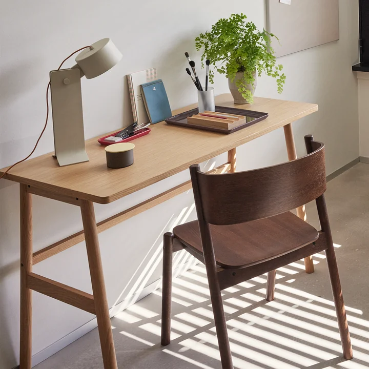 Acorn desk, natural oak from Hübsch Interior