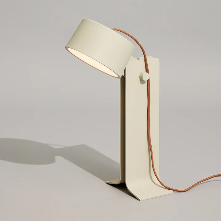 Crea LED table lamp, sand / orange from Hübsch Interior