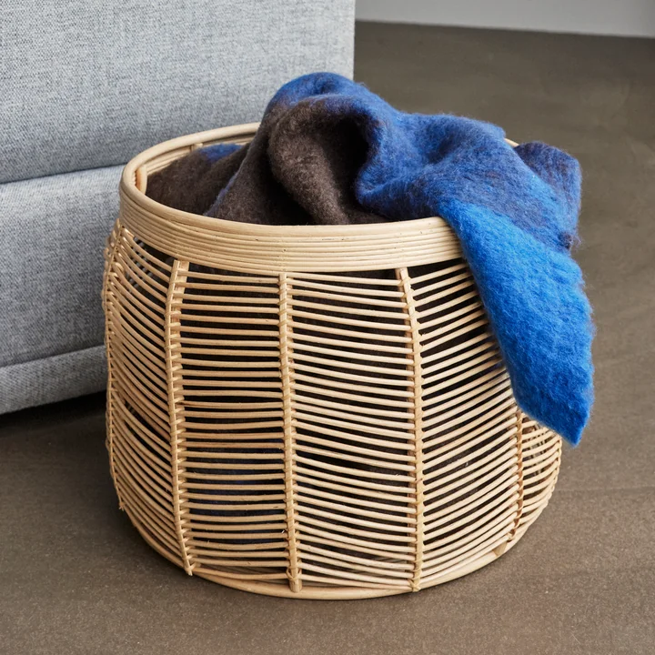 Graphic Blanket 140 x 200 cm, brown / multicolor from Hübsch Interior