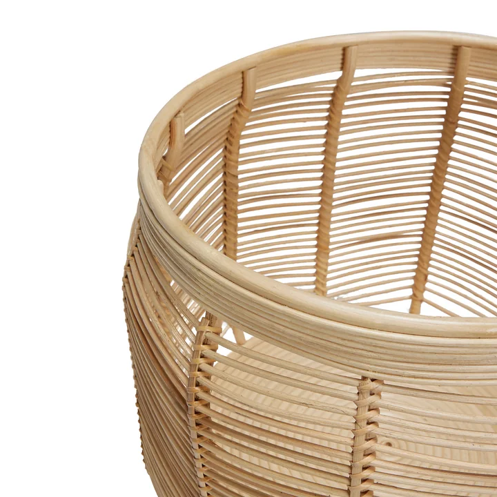 Luna Storage basket, rattan natural from Hübsch Interior