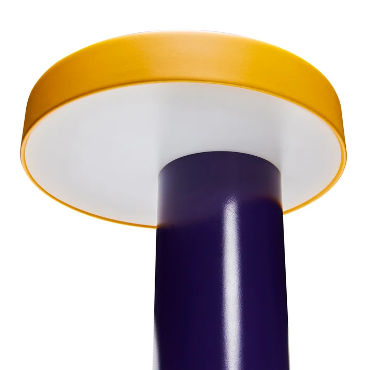 Magic LED table lamp, purple / petrol / orange / yellow from Hübsch Interior