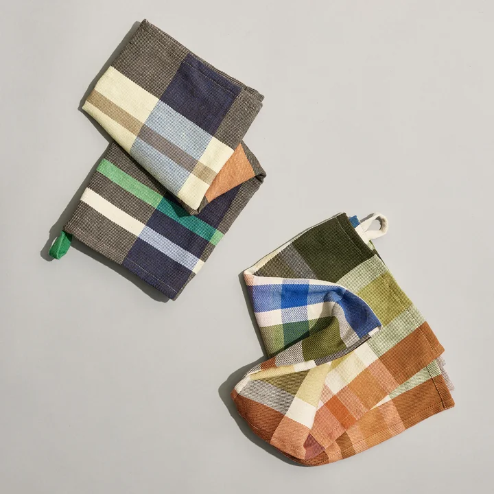 Playful Tea towel, multicolor (set of 2) from Hübsch Interior