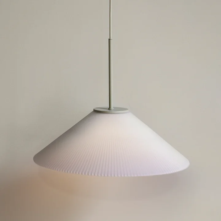Solid Pendant lamp, sand / white from Hübsch Interior