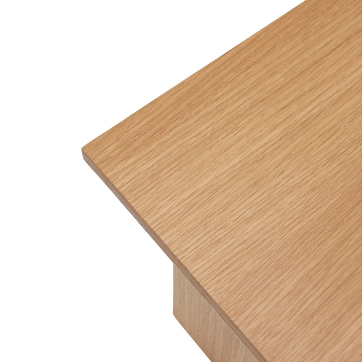 Straight Side table, natural oak from Hübsch Interior