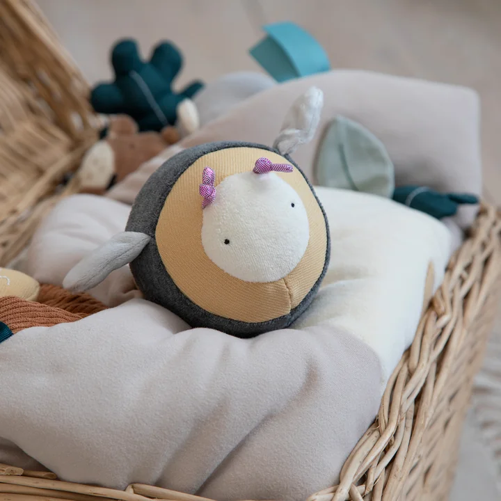 Fabric ball with bell from Sebra