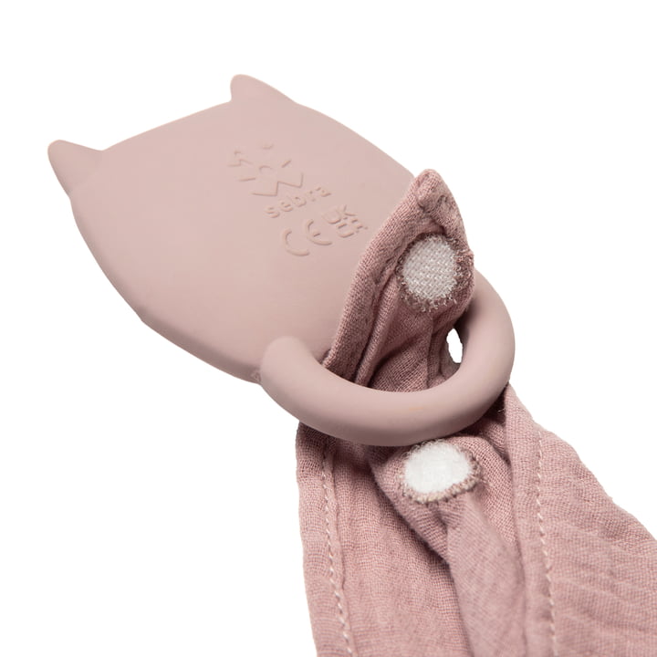 Teething ring with cuddle cloth from Sebra