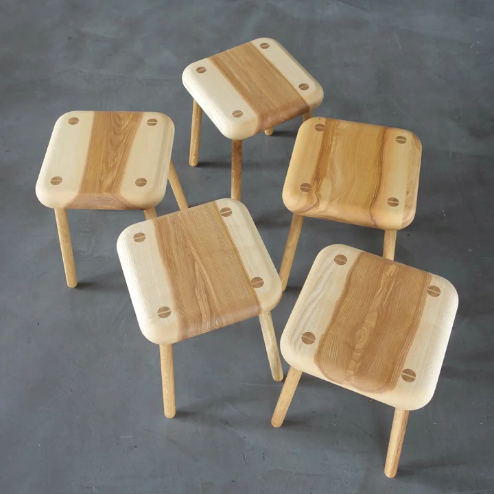 Holzkissen Stool from Auerberg