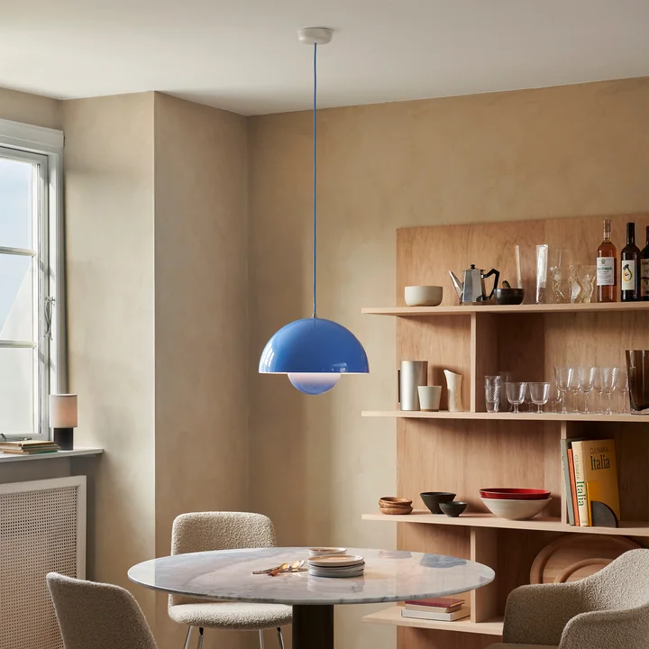 & Tradition - FlowerPot Pendant light VP7, swim blue
